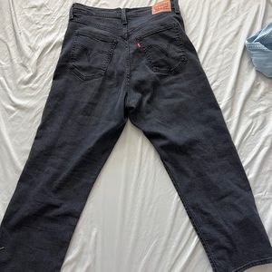 Levi ribcage ankle straight jeans